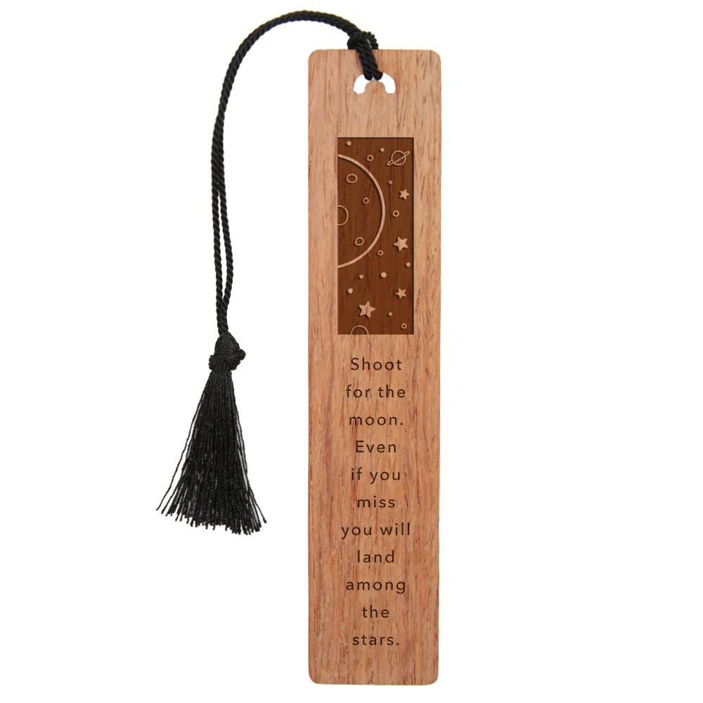 WOODEN BOOKMARK WITH STARS