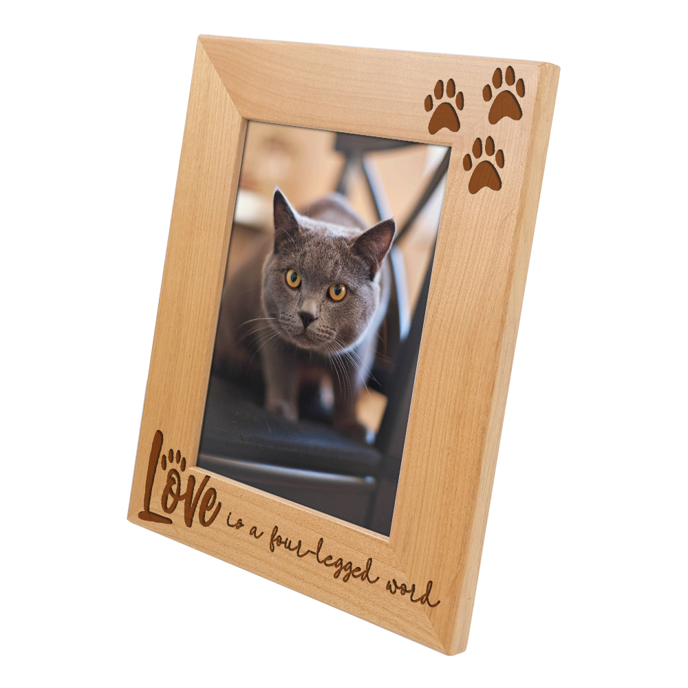 My Heart Engraved Wood Picture Frame - 4x6  Wood picture frames, Picture  frames, Engraved wood