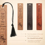 Engraved Wooden Bible Verse Quote Bookmarks