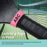 Custom Pickleball Paddle Silicone Band on Racket Racquetball Paddle for Pickleball Lovers