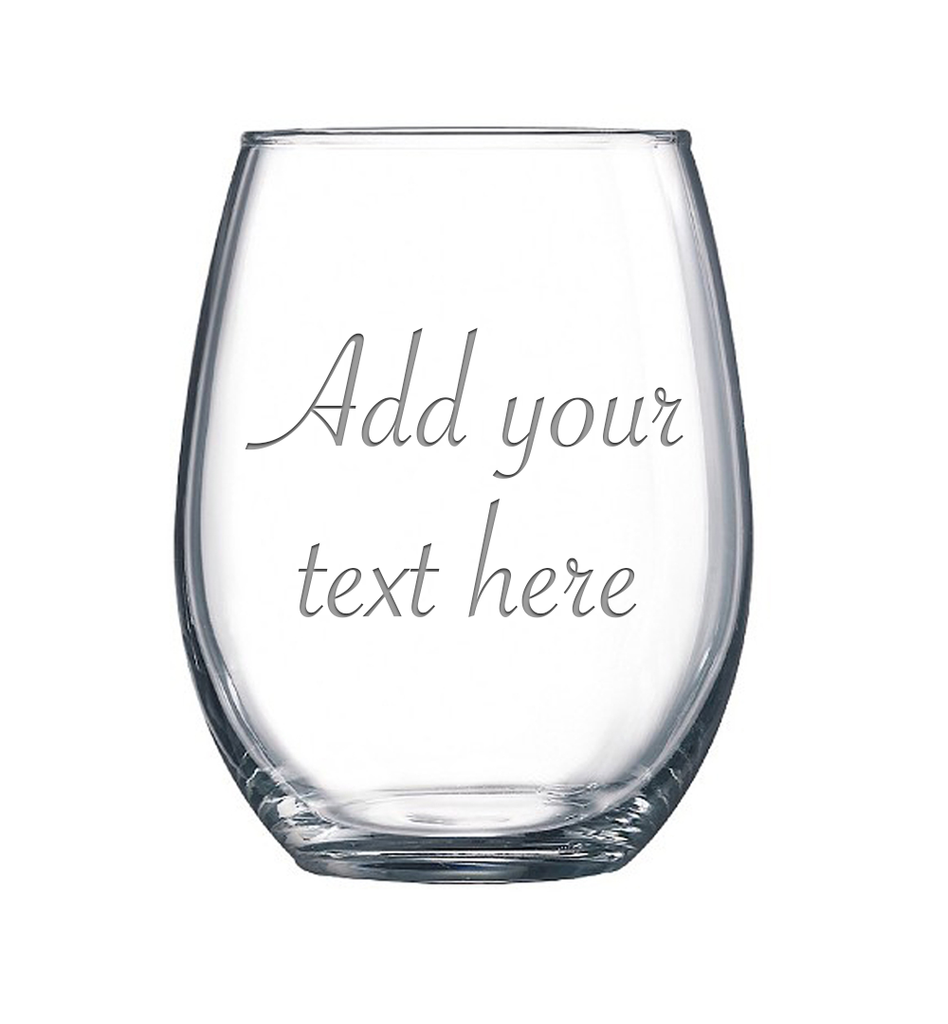 Custom Engraved Wine Tumbler | Personalized Wine Glass